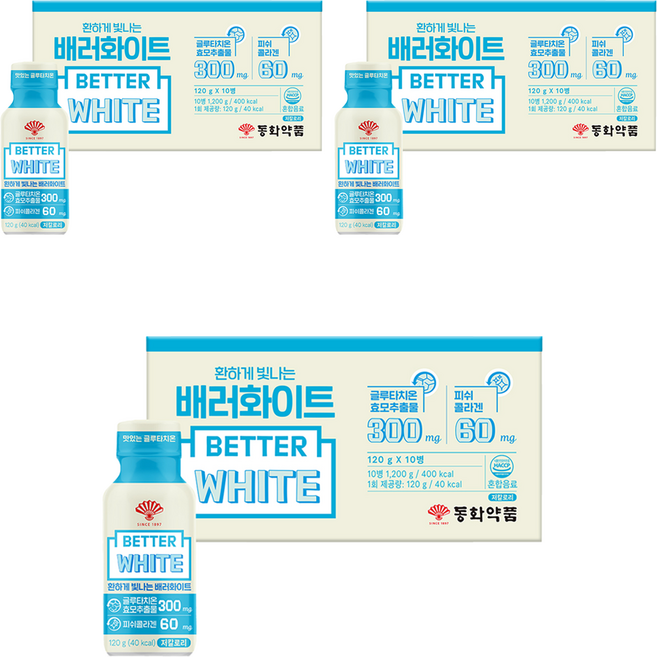 Dongwha Pharm 煥亮Better White穀胱甘肽飲品, 30個