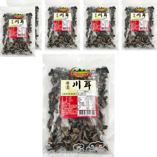 WON LAI WON 旺來旺 特選川耳, 70g, 6包