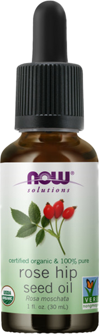 NOW solutions 美國USDA有機認證純玫瑰果保濕油, 30ml, 1瓶