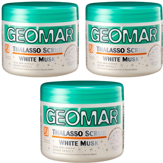 지오마 바디스크럽 화이트머스크, 600g, 3개
