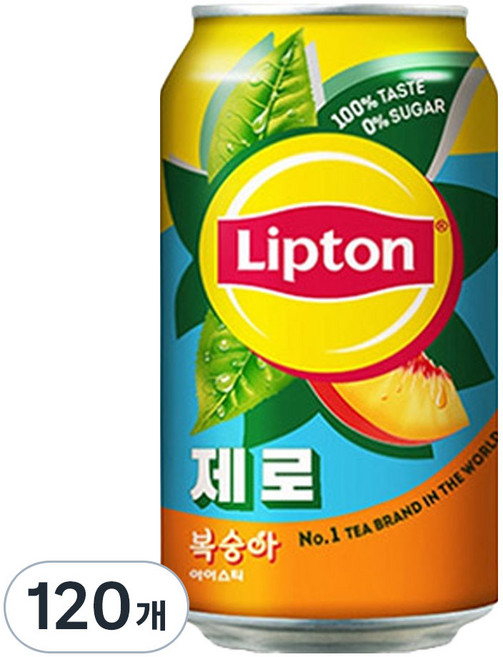 립톤 제로 복숭아 아이스티, 355ml, 120개