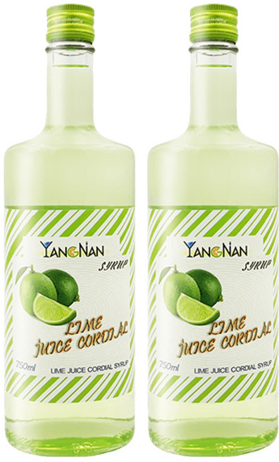 YANGNAN 仰南 萊姆風味糖漿, 750ml, 2瓶