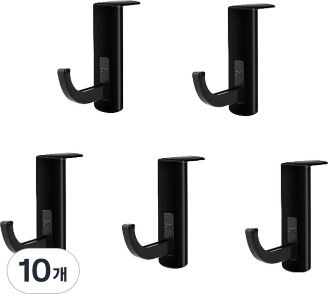 제이라이프 액센트 모니터 헤드셋 홀더, 블랙, 10개