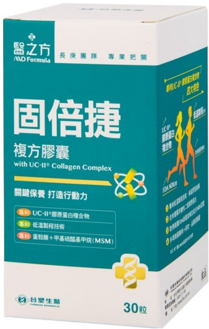 台塑生醫 MD Formula 醫之方 固倍捷 複方膠囊食品, 30顆, 560mg, 1盒