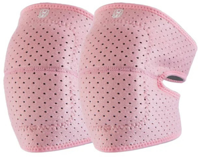 Mass 生活好物 舞動舒適防撞護膝 瑜伽/膝蓋保護/運動 2件, 粉色, 1組