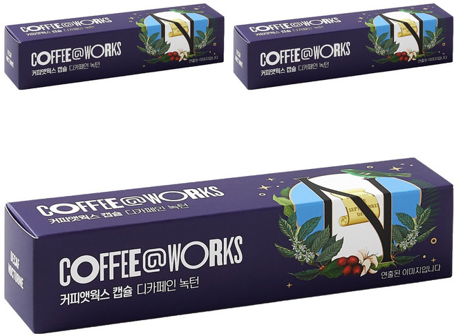 커피앳웍스 디카페인 녹턴 캡슐, 5g, 6개입, 3개