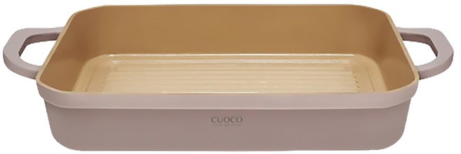 CUOCO 北歐系列 粉紅佳人IH超級陶瓷不沾料理烤盤, 1個, 32cm