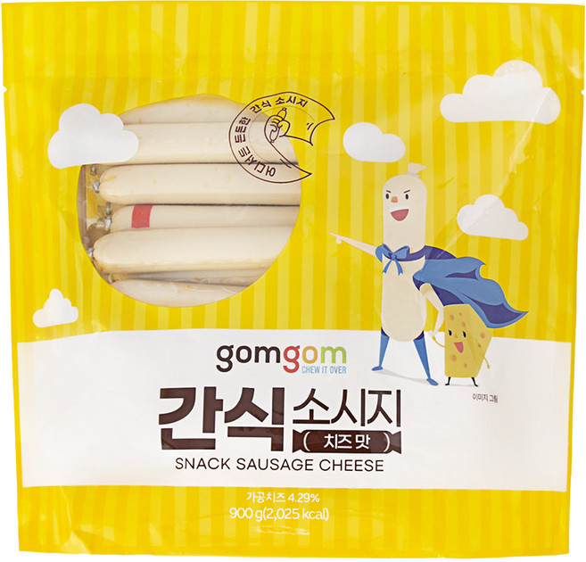 곰곰 간식 소시지 치즈맛, 900g, 1개
