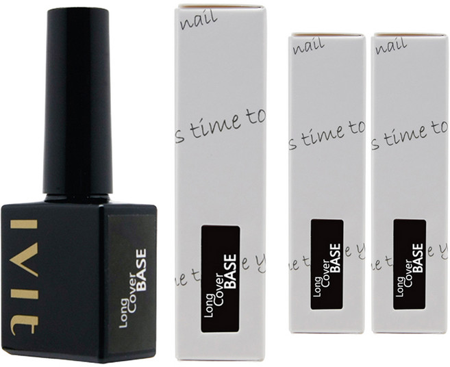 아이빛 베러톤 젤네일 롱커버 베이스젤, 3개, 10ml