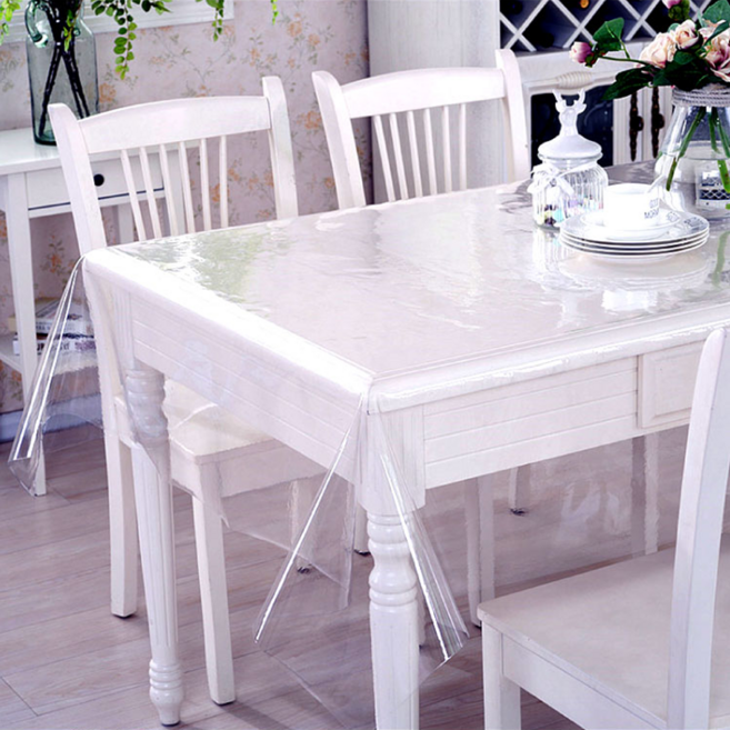 LASSLEY 蕾絲妮 長方型桌布 PVC台灣製造, 120 x 180cm, 透明, 1條