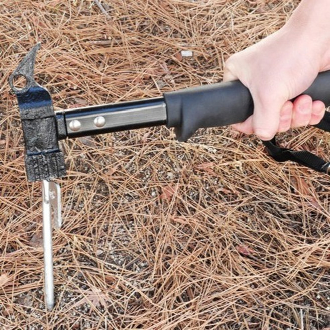 아이두젠 팩 다운 해머 캠핑용 망치, 블랙, 1개