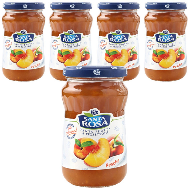발소이아 산타로사 복숭아잼, 350g, 5개
