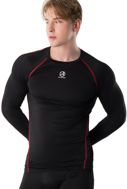 ARMEDES 男款 Techfit 長袖 足球 棒球 登山 騎行 健行 底層衣 內搭衣 上衣 AR-141