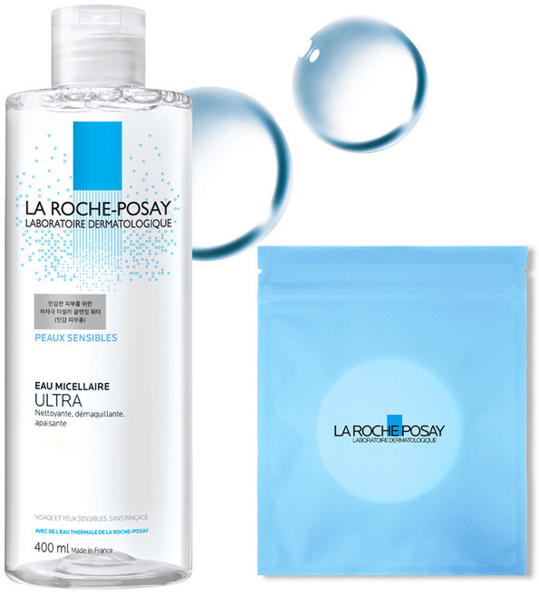 라로슈포제 미셀라워터 울트라 센시티브 + 화장솜 30매 세트, 400ml, 1개