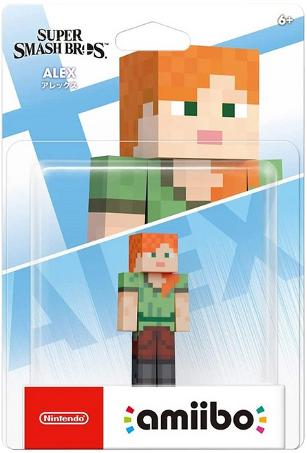 Nintendo 任天堂 amiibo 明星大亂鬥系列 amiibo公仔 愛莉克斯, NVL-001, 綠色 + 棕色 + 米色, 1個