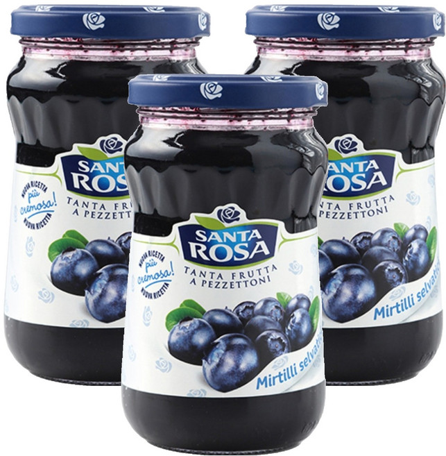 발소이아 산타로사 블루베리잼, 350g, 3개