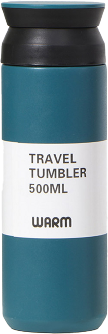 FOREVER 日式304不鏽鋼真空保溫瓶, 藍色, 500ml, 1個
