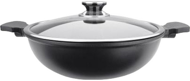 PLUS PERFECT 理想 日式黑金鋼鴛鴦鍋, 33cm, 黑色, 1個