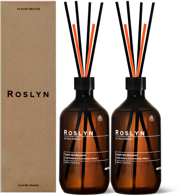 로즐린 슬로우 디퓨저, 500ml, 2개, 히노끼