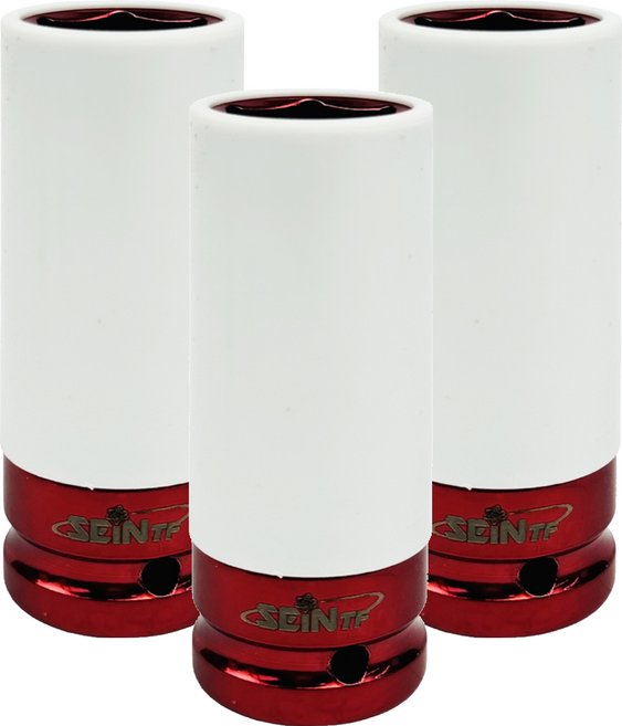 세인티에프 1/2인치 롱 너트 소켓 커버형 휠 복스알 21mm, 3개