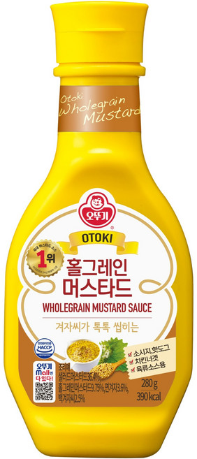 오뚜기 홀그레인머스타드, 280g, 1개
