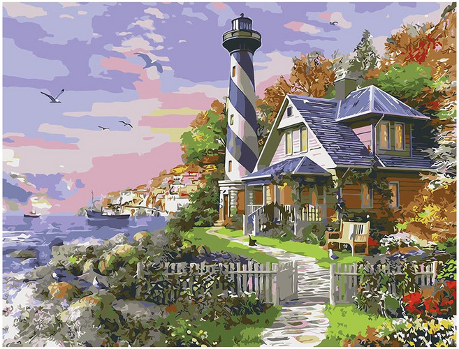 ArtLife 藝術生活 數字油畫DIY DT139 50 x 40cm, 海邊的曼徹斯特, 1組
