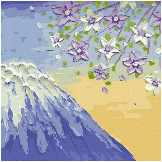 ArtLife 藝術生活 數字油畫DIY 33197 30 x 30cm, 湛藍富士, 1盒