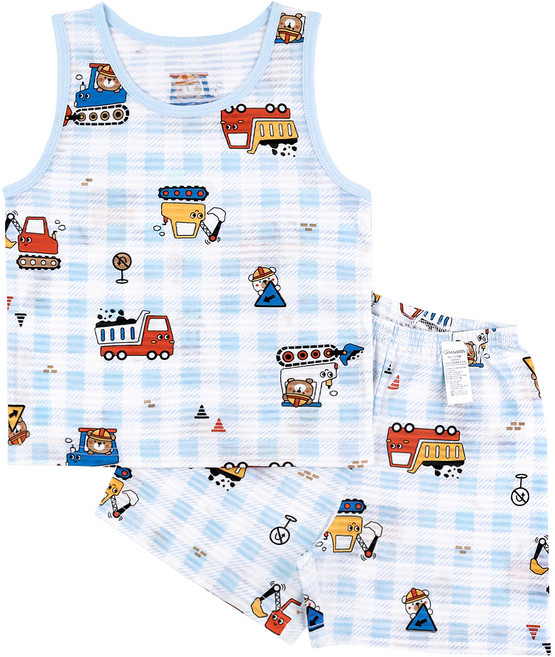 메이키즈 중장비베어 민소매 변화지 내의 상하의 세트