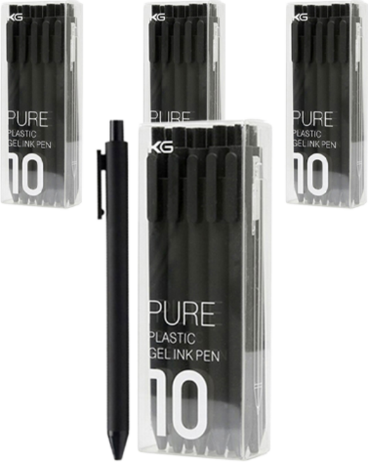 카코 퓨어 소프트 젤펜 0.5mm, 블랙, 40개