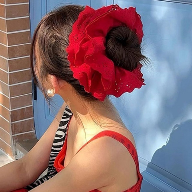 페이퍼먼츠 여성용 메리 레이스 곱창 스타일 헤어밴드 10779