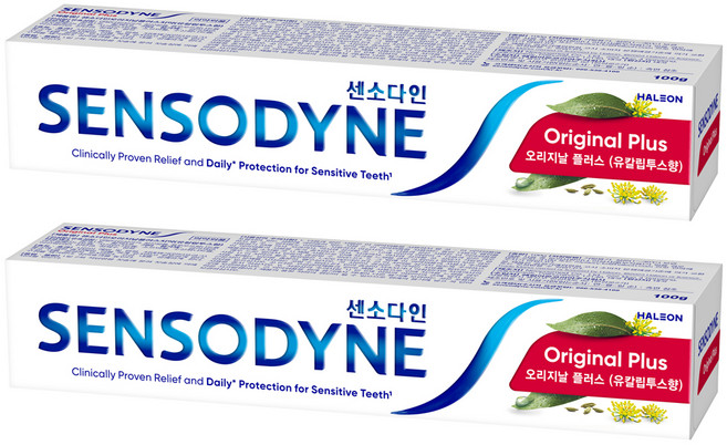 센소다인 오리지날 플러스 치약, 100g, 2개