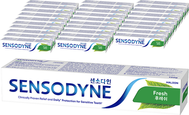 SENSODYNE 舒酸定 清新薄荷味牙膏, 100g, 30個