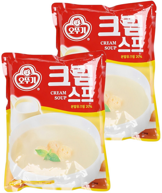 오뚜기 크림스프, 1kg, 2개