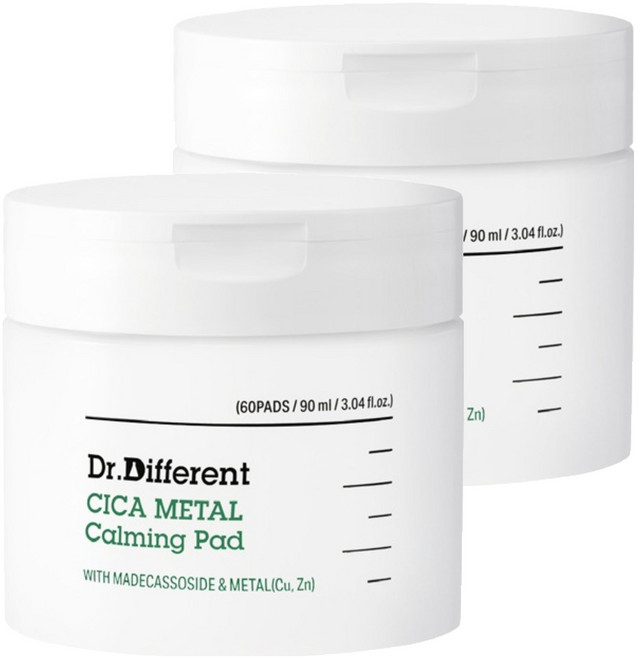 Dr.Different 積雪草金屬鎮靜棉片 90ml, 60枚入, 2個