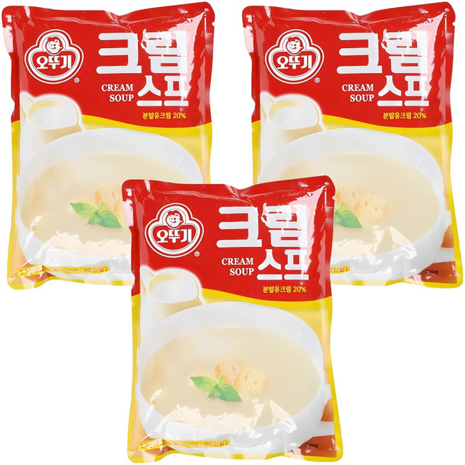 오뚜기 크림스프, 1kg, 3개