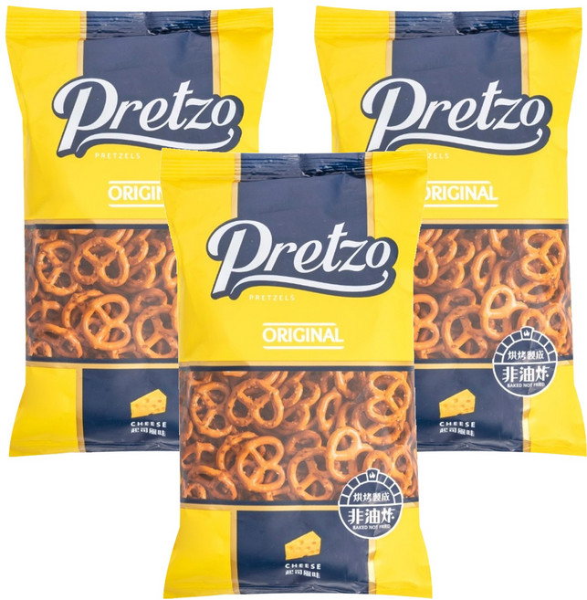 不囉嗦 起司風味 蝴蝶餅, 125g, 3包