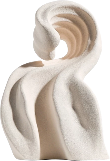 KUIBAO 快豹生活 Diana 現代簡約侘寂素胚擺件 GT353W, 彩色