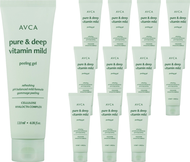 아브카 퓨어 앤 딥 비타민 저자극 약산성 필링 젤, 120ml, 12개