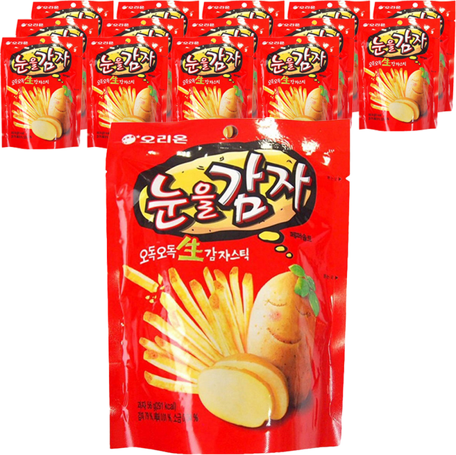 오리온 눈을감자 스낵, 56g, 15개