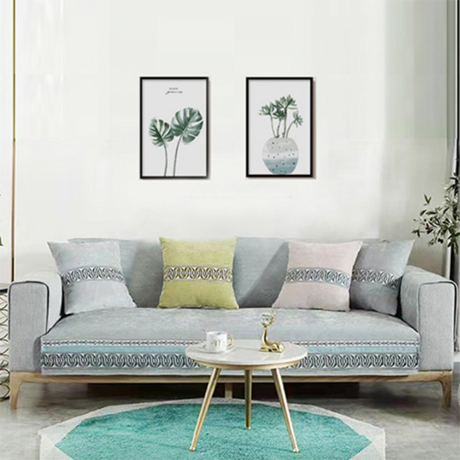 리빙모어 일체형 베로나 소파패드, 181 실버