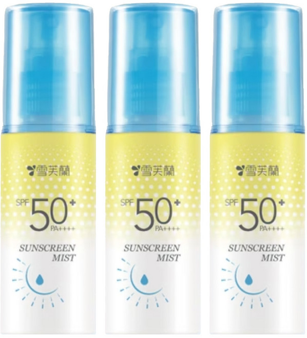 雪芙蘭 超水感晶透水霧防曬噴霧 SPF50, 60ml, 96g, 3瓶