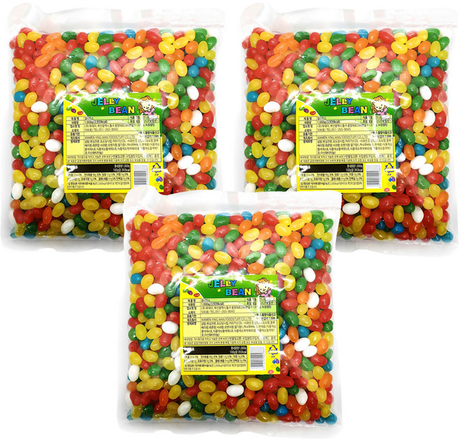 젤리빈스, 1kg, 3개