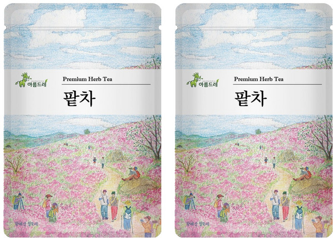Areumdre 紅豆茶三角茶包, 2.5g, 25包, 2袋