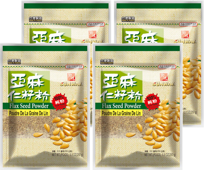 SUNWAY 鄉味 亞麻仁籽粉, 250g, 4包