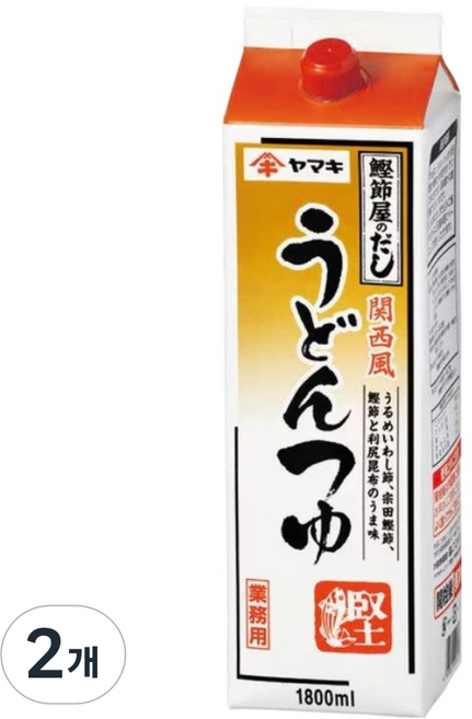 야마끼 우동 쯔유, 2개, 1.8L