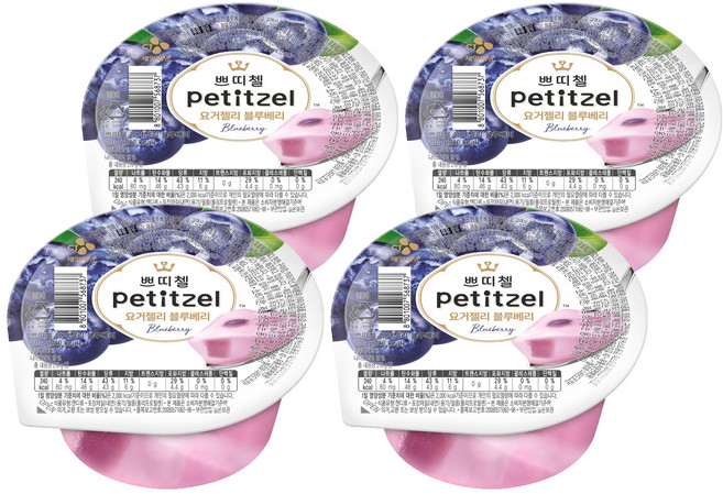 쁘띠첼 요거젤리 블루베리, 210g, 4개