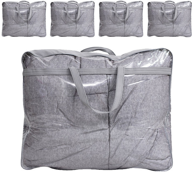 더베딩샵 이불 보관가방 특대, 그레이, 5개