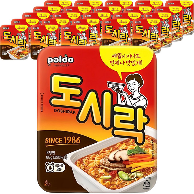 팔도도시락 컵라면 86g, 24개