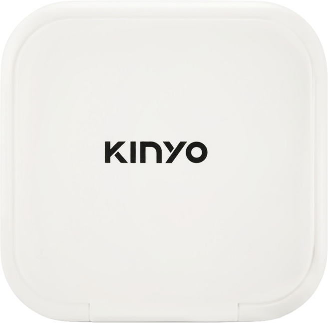 Kinyo 5V2.4A 雙孔USB充電器, 白色, 1個