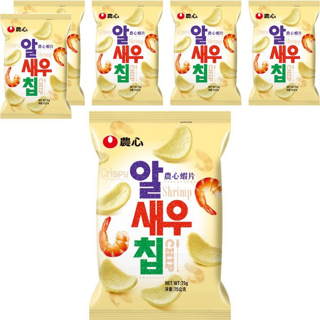 NONGSHIM 農心 蝦片, 75g, 6包